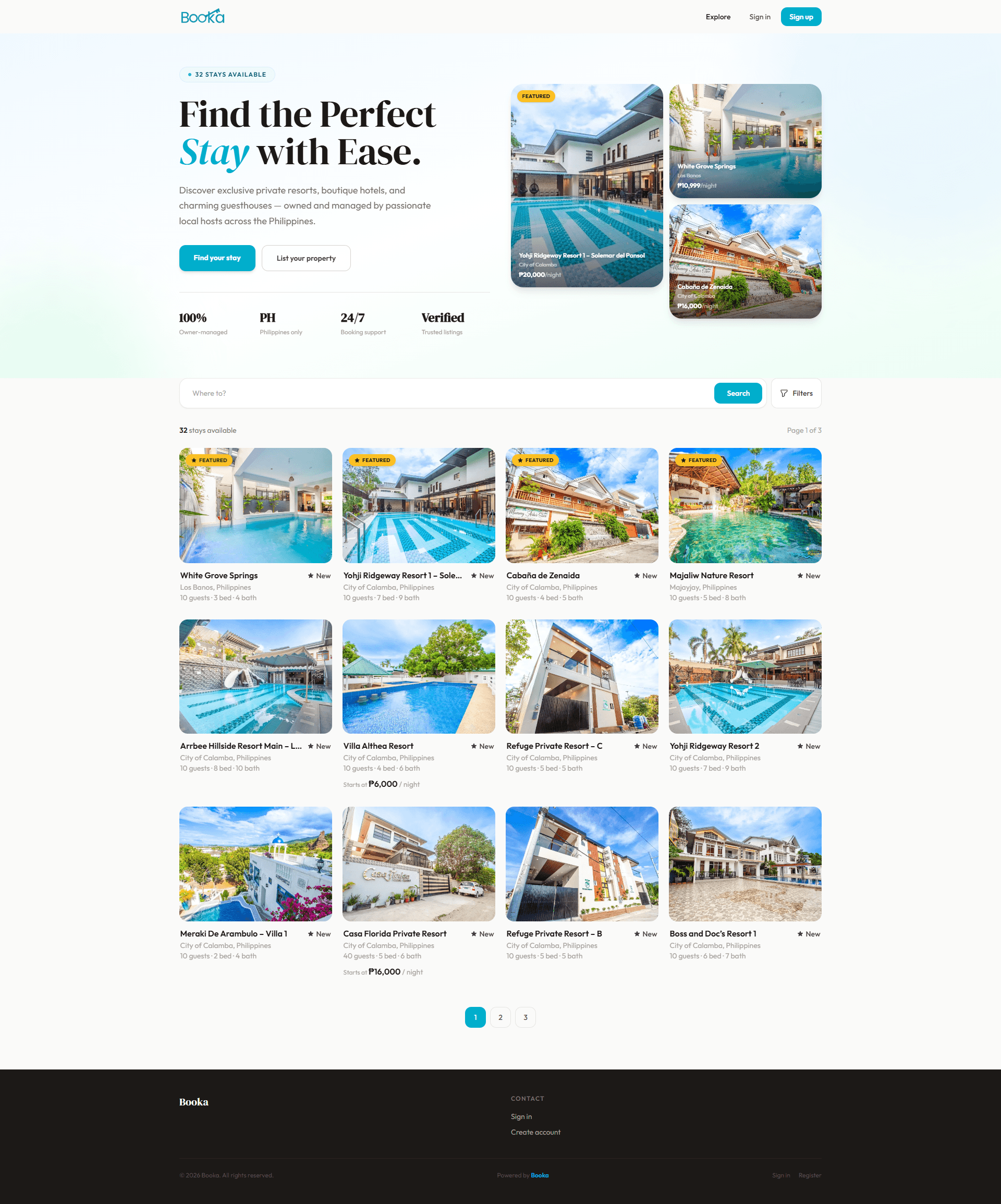 Booka.ph — stay booking platform